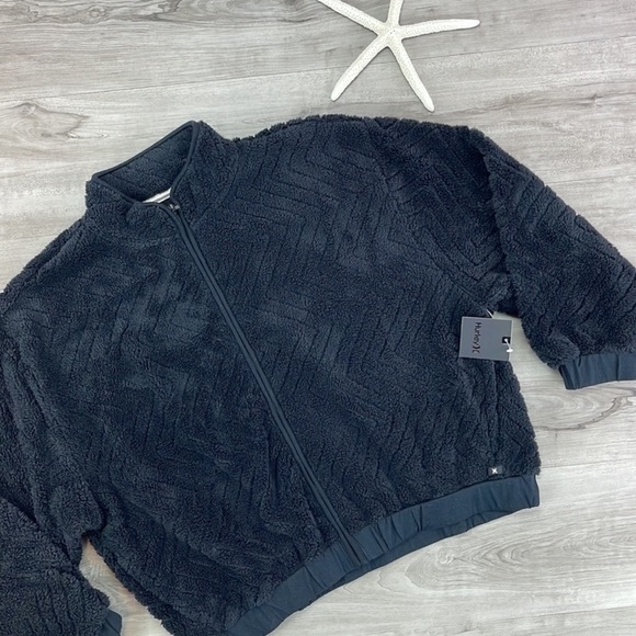 🔆HURLEY🔆 SHERPA JACKET ZIP UP SWEATER - Picture 7 of 13